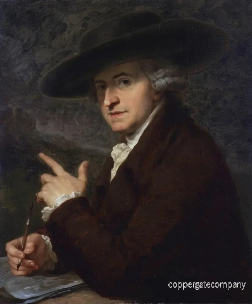 Målning Portrait av hennes make, konstnären Antonio Zucchi - Angelica Kauffman | Konsttryck - Bild 2