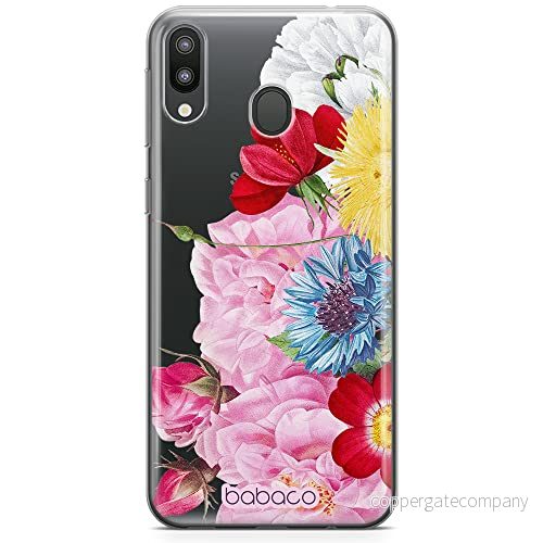 ERT GROUP mobiltelefonfodral för Samsung M20 originalt och officiellt licensierat Babaco mönster Flowers 056 optimalt anpassad till formen på mobiltelefonen, gedeeltelijk transparant 5905131361219