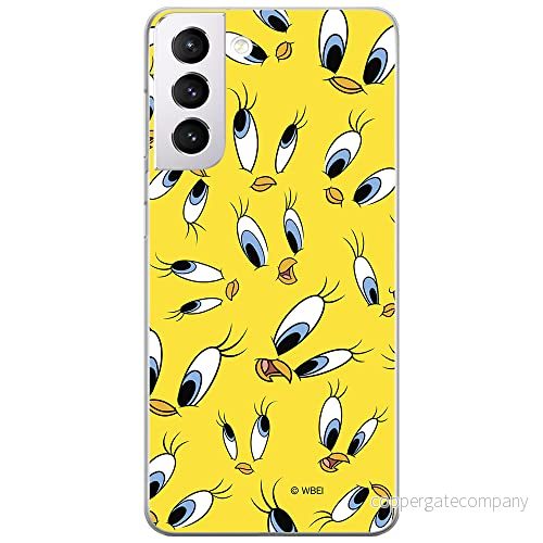 ERT GROUP mobiltelefonfodral för Samsung S21 PLUS originalt och officiellt licensierat Looney Tunes mönster Tweety 006 optimalt anpassad till formen på mobiltelefonen, fodral tillverkad av TPU plast 5903932384093