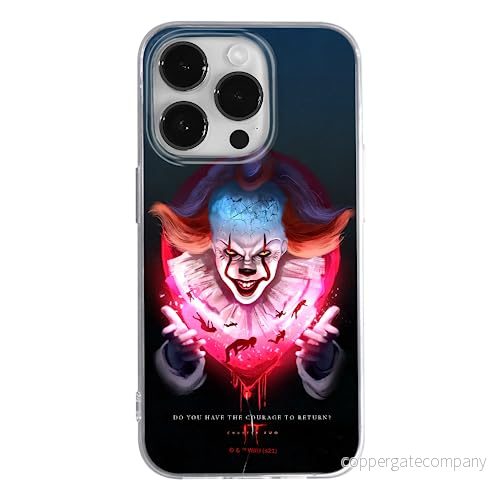 ERT GROUP mobiltelefonfodral för Iphone 14 PRO MAX originalt och officiellt licensierat Horror mönster It 020 optimalt anpassad till formen på mobiltelefonen, fodral tillverkad av TPU plast 5905511000851