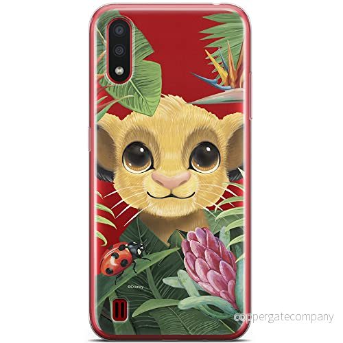 ERT GROUP mobiltelefonfodral för Samsung A01 originalt och officiellt licensierat Disney mönster Simba & Friends 002 optimalt anpassad till formen på mobiltelefonen, gedeeltelijk transparant 5904805425745