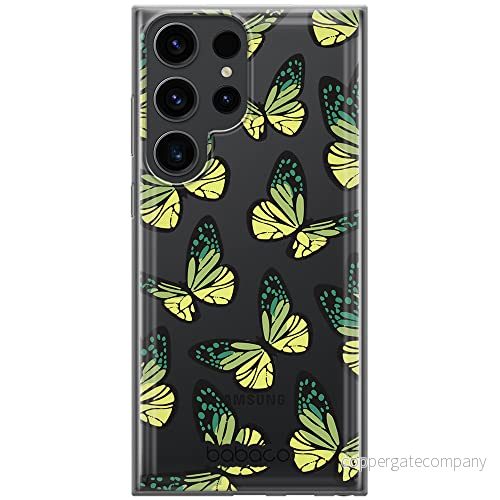 ERT GROUP mobiltelefonfodral för Samsung S23 ULTRA originalt och officiellt licensierat Babaco mönster Butterflies 002 optimalt anpassad till formen på mobiltelefonen, fodral tillverkad av TPU plast 5905511470234