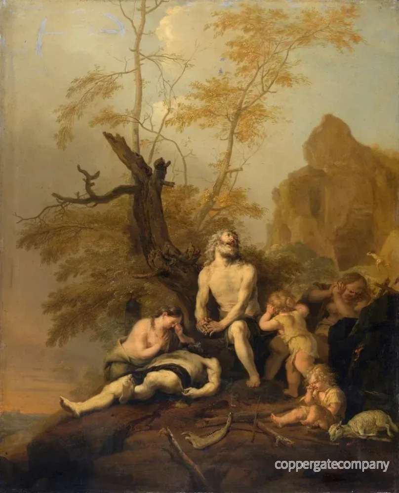 Målning La mort d'Abel - Bartholomeus Breenbergh | Konsttryck - Bild 2