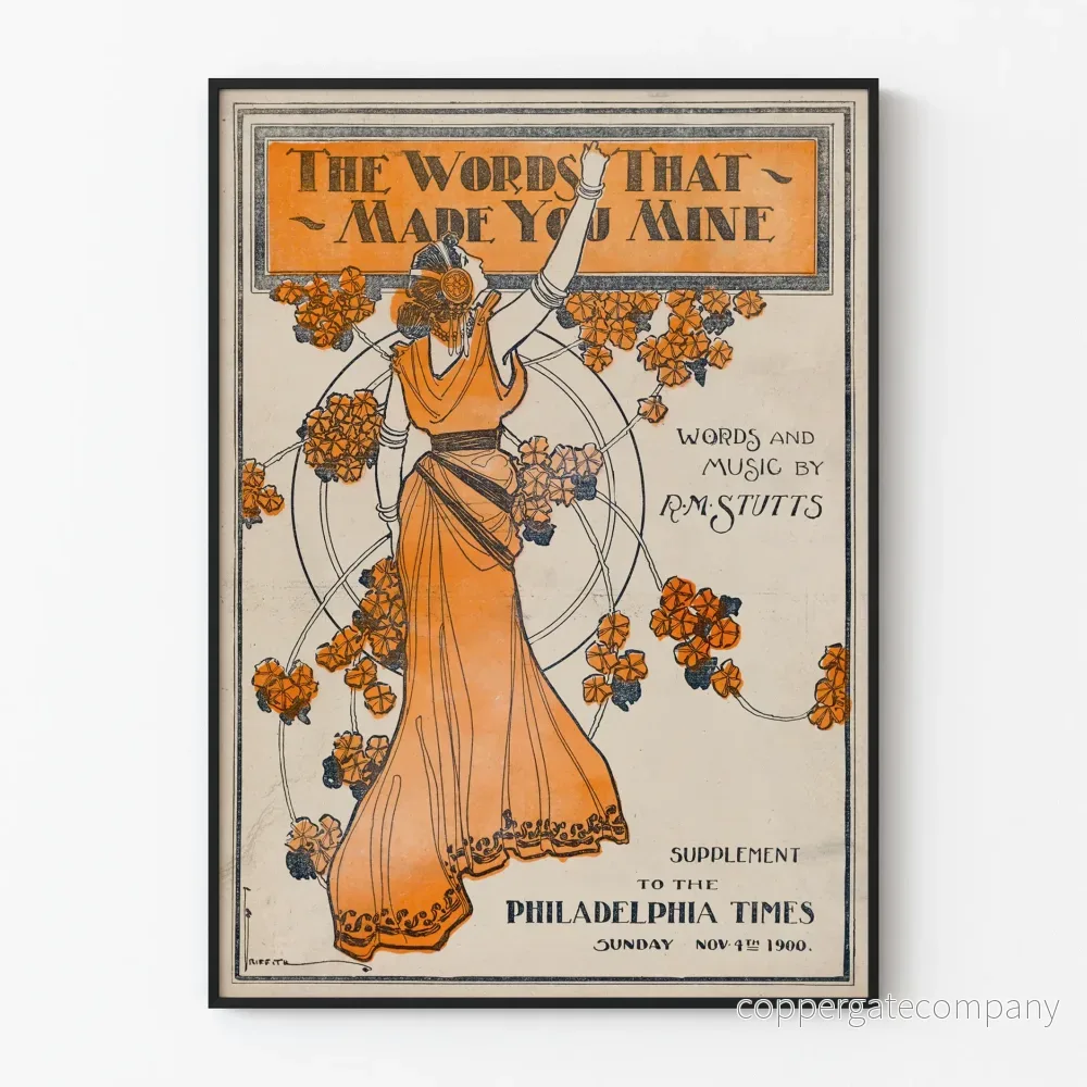 Vintageposter 'The Words That Made You Mine' av R.M. Stutts