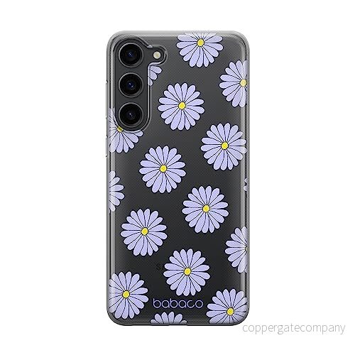 ERT GROUP mobiltelefonfodral för Samsung S23 PLUS originalt och officiellt licensierat Babaco mönster Flowers 021 optimalt anpassad till formen på mobiltelefonen, gedeeltelijk transparant 5905511447694