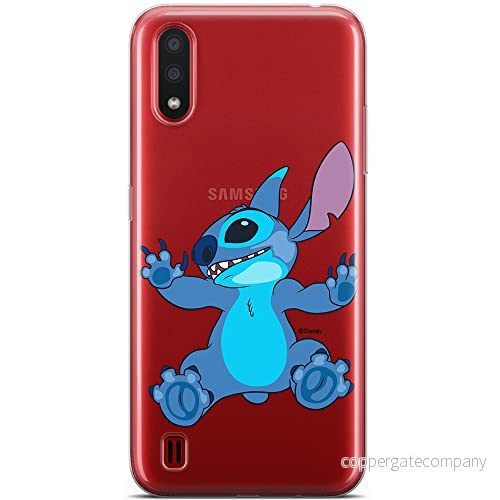 ERT GROUP mobiltelefonfodral för Samsung A01 originalt och officiellt licensierat Disney mönster Stitch 021 optimalt anpassad till formen på mobiltelefonen, gedeeltelijk transparant 5905131243782