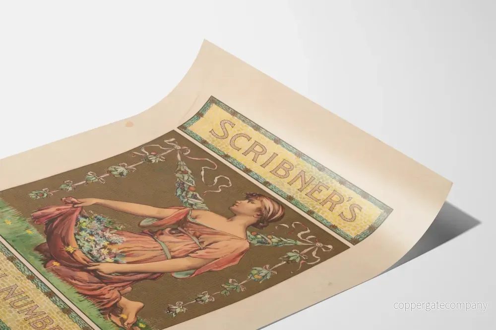 Vintage dekorativ poster Scribner's Fiction Nummer 2 - Bild 3