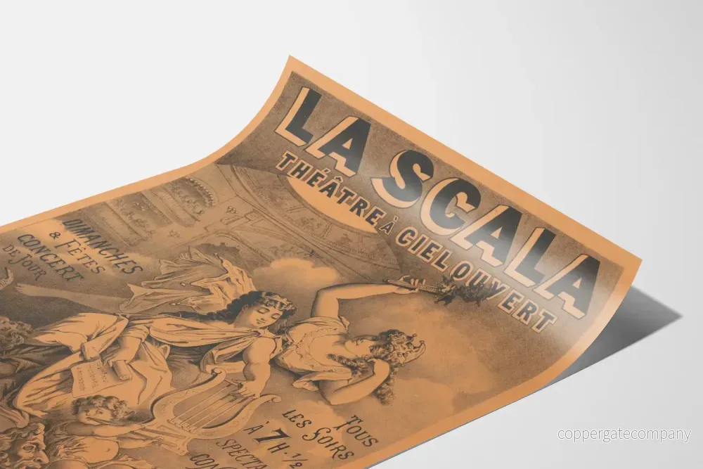 Vintageaffisch för La Scala-teatern utomhus - Bild 3
