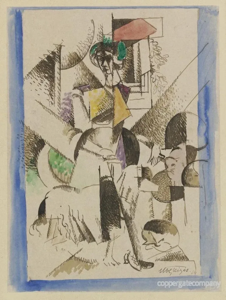 Målning Porträtt kubistisk - Albert Gleizes | Konsttryck - Bild 2