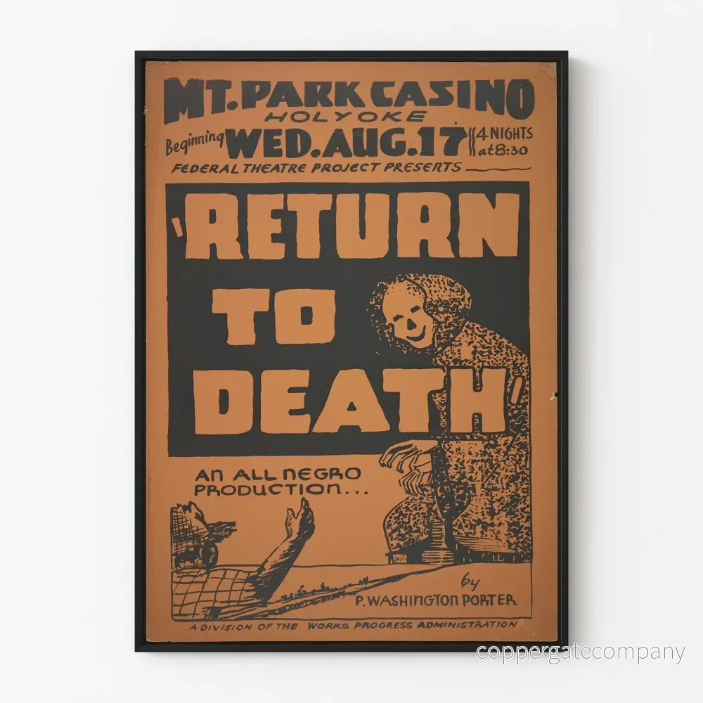 Vintageposter Return to Death – Federalteatern Projekt Vintageposter Return to Death – Federalteatern Projekt
