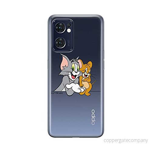 ERT GROUP mobiltelefonfodral för Oppo RENO 7 5G originalt och officiellt licensierat Tom & Jerry mönster 005 optimalt anpassad till formen på mobiltelefonen, gedeeltelijk transparant 5905511315764