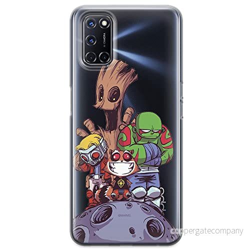 ERT GROUP mobiltelefonfodral för Oppo A92/ A72/ A52 originalt och officiellt licensierat Marvel mönster Guardians of the Galaxy 017 anpassad till formen på mobiltelefonen, gedeeltelijk transparant 5903040209981