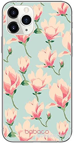 ERT GROUP mobiltelefonfodral för Apple Iphone 11 PRO originalt och officiellt licensierat Babaco mönster Flowers 016 Vit optimalt anpassad till formen på mobiltelefonen, fodral tillverkad av TPU plast 5903932622850