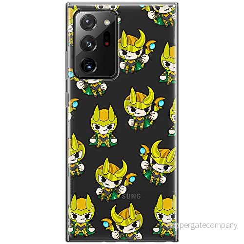 ERT GROUP mobiltelefonfodral för Samsung GALAXY NOTE 20 ULTRA originalt och officiellt licensierat Marvel mönster Loki 003 optimalt anpassad till formen på mobiltelefonen, gedeeltelijk transparant 5904805225284