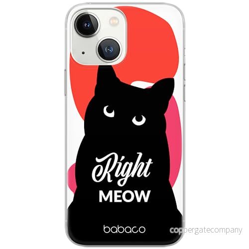 ERT GROUP mobiltelefonfodral för Iphone 13 originalt och officiellt licensierat Babaco mönster Cats 004 optimalt anpassad till formen på mobiltelefonen, fodral tillverkad av TPU plast 5905131115140
