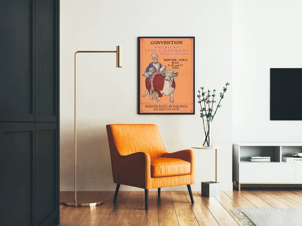 Vintageposter för American Stock Growers Association 1905 - Bild 2