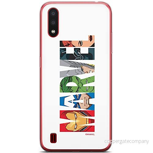 ERT GROUP mobiltelefonfodral för Samsung A01 originalt och officiellt licensierat Marvel mönster 011 optimalt anpassad till formen på mobiltelefonen, fodral tillverkad av TPU plast 5904805183263