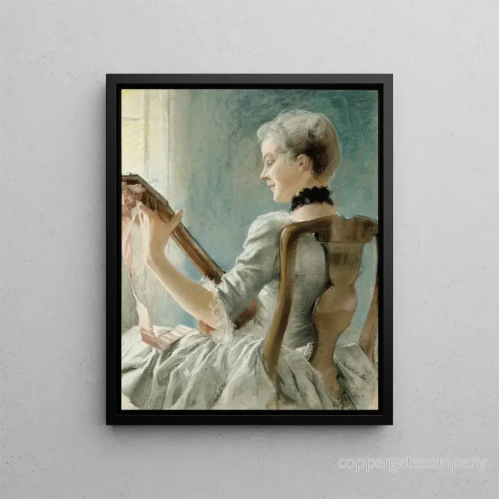 Målning La chanson du printemps de Dalin - Albert Edelfelt | Konsttryck