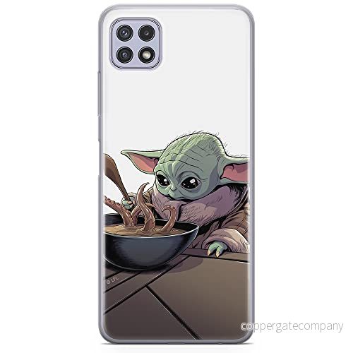 ERT GROUP mobiltelefonfodral för Samsung A22 5G originalt och officiellt licensierat Star Wars mönster Baby Yoda 027 optimalt anpassad till formen på mobiltelefonen, fodral tillverkad av TPU plast 5904805091896