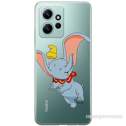 ERT GROUP mobiltelefonfodral för Xiaomi REDMI NOTE 12 4G originalt och officiellt licensierat Disney mönster Dumbo 015 optimalt anpassad till formen på mobiltelefonen, gedeeltelijk transparant 5905511946104