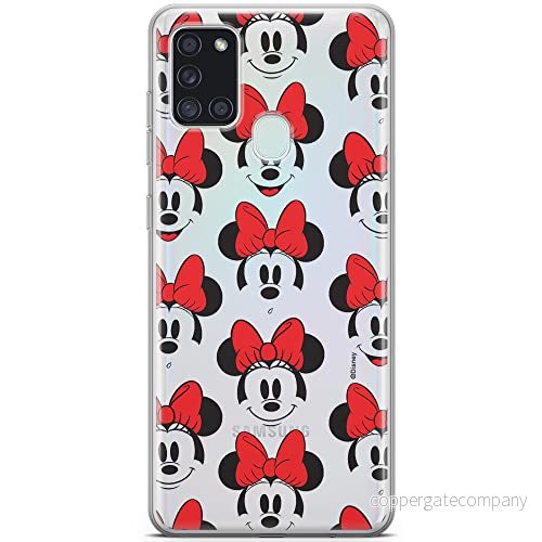 ERT GROUP mobiltelefonfodral för Samsung A21s originalt och officiellt licensierat Disney mönster Minnie 058 optimalt anpassad till formen på mobiltelefonen, gedeeltelijk transparant 5903040257128