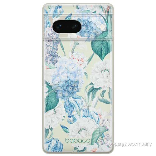 ERT GROUP mobiltelefonfodral för Google PIXEL 7 originalt och officiellt licensierat Babaco mönster Flowers 028 optimalt anpassad till formen på mobiltelefonen, gedeeltelijk transparant 5905795150228