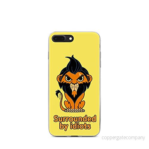 ERT GROUP mobiltelefonfodral för Iphone 7 PLUS/ 8 PLUS originalt och officiellt licensierat Disney mönster Scar 001 optimalt anpassad till formen på mobiltelefonen, fodral tillverkad av TPU plast 5905131440761