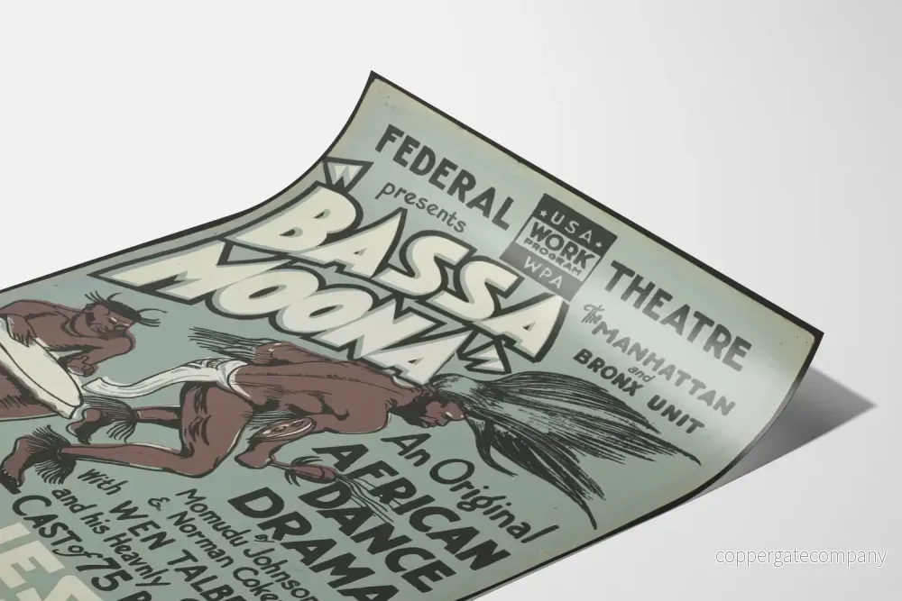 Vintage teateraffisch Federal - Bassa Moona - Bild 3