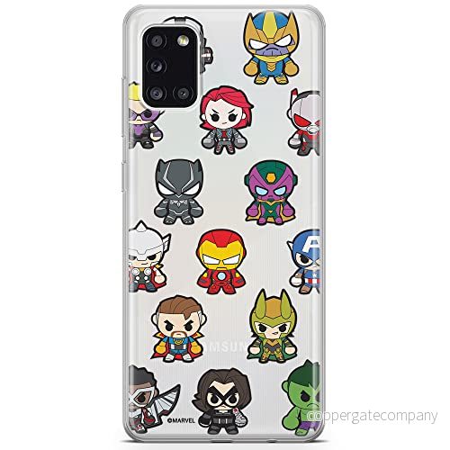 ERT GROUP mobiltelefonfodral för Samsung A31 originalt och officiellt licensierat Marvel mönster Avengers 025 optimalt anpassad till formen på mobiltelefonen, gedeeltelijk transparant 5904805193552