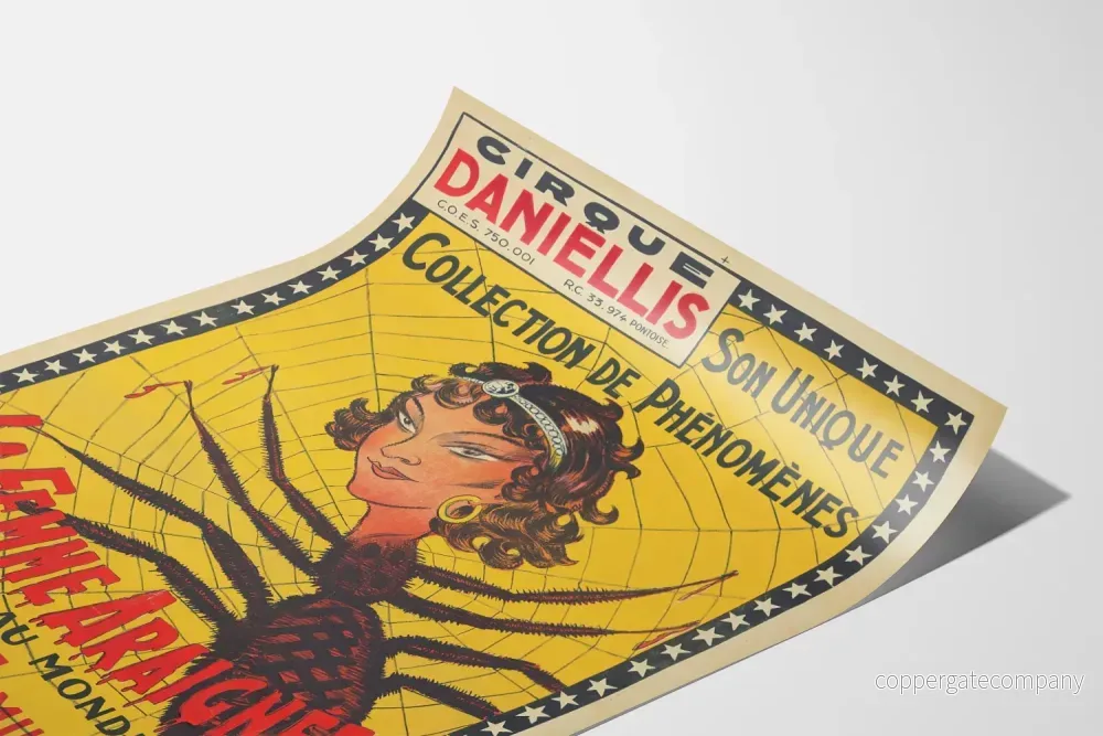 Vintageposter La Femme Araignée Cirque Daniellis - Bild 3