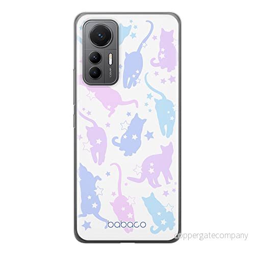 ERT GROUP mobiltelefonfodral för Xiaomi 12 LITE originalt och officiellt licensierat Babaco mönster Cats 016 optimalt anpassad till formen på mobiltelefonen, fodral tillverkad av TPU plast 5905511511401