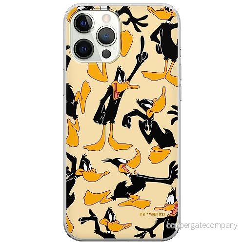 ERT GROUP mobiltelefonfodral för Iphone 12/12 PRO originalt och officiellt licensierat Looney Tunes mönster Duffy 002 optimalt anpassad till formen på mobiltelefonen, fodral tillverkad av TPU plast 5905511660345