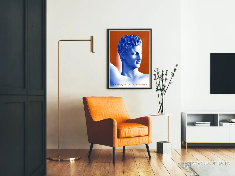 Väggdekorposter med klassisk och modern skulpterad huvuddesign - Bild 2