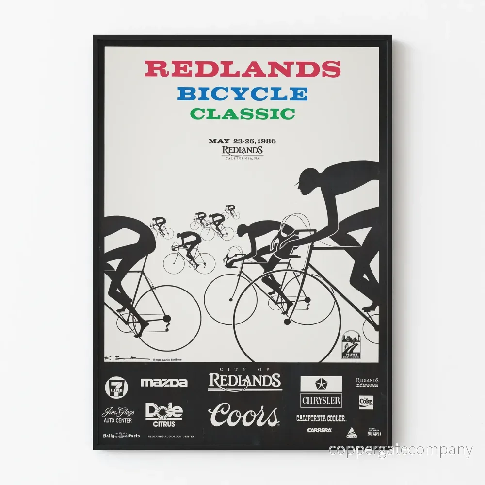 Vintageposter Redlands Bicycle Classic 1986