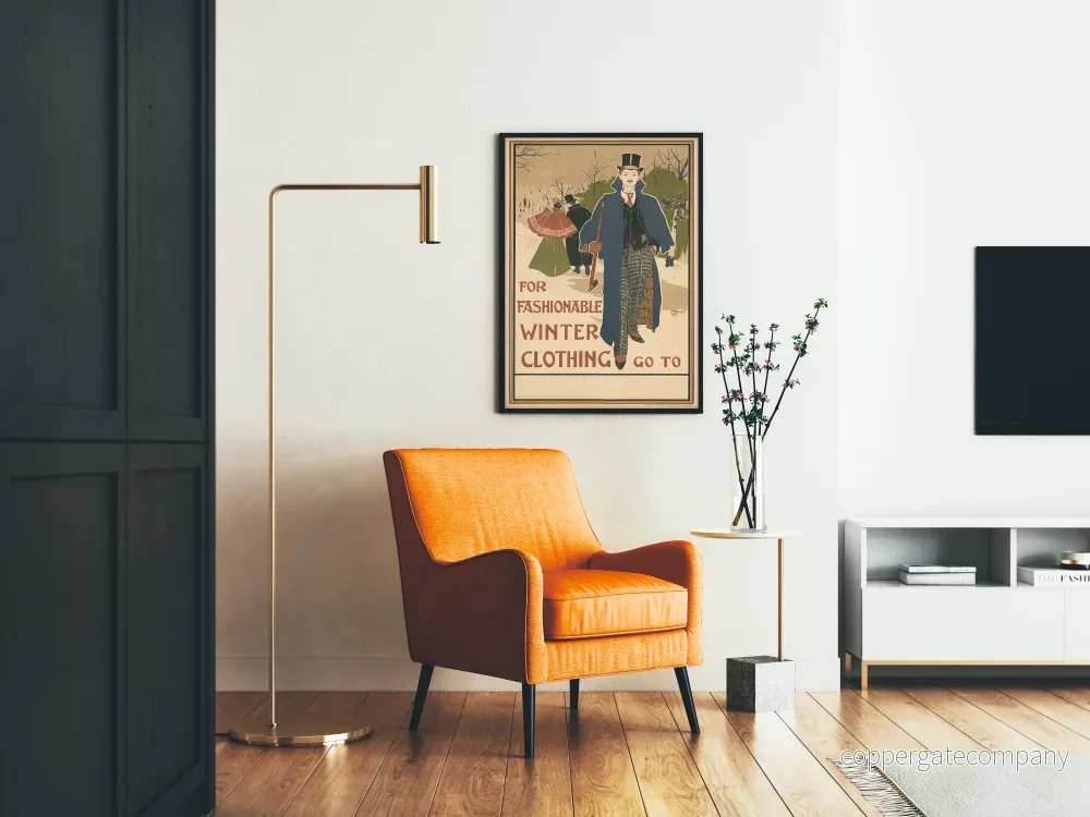 Elegant vintage affisch för vintermode - Bild 2