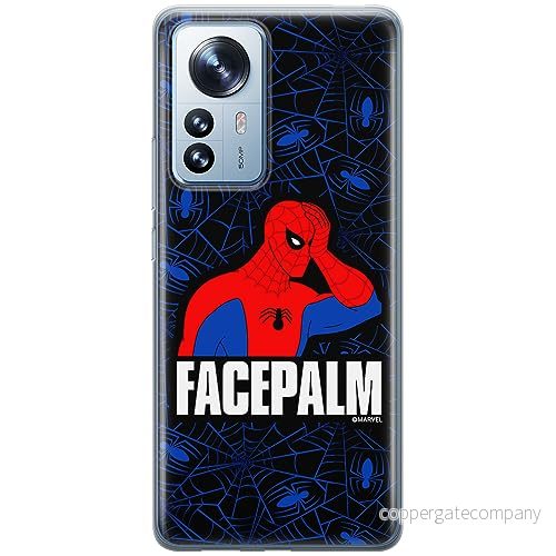 ERT GROUP mobiltelefonfodral för Xiaomi 12 PRO originalt och officiellt licensierat Marvel mönster Spider Man 029 optimalt anpassad till formen på mobiltelefonen, fodral tillverkad av TPU plast 5905795006686