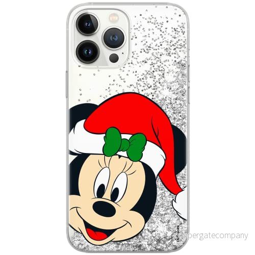 ERT GROUP mobiltelefonfodral för Apple Iphone XS originalt och officiellt licensierat Disney mönster Minnie 060 Vit optimalt anpassad till formen på mobiltelefonen, med glitter overflow effekt 5903932094930