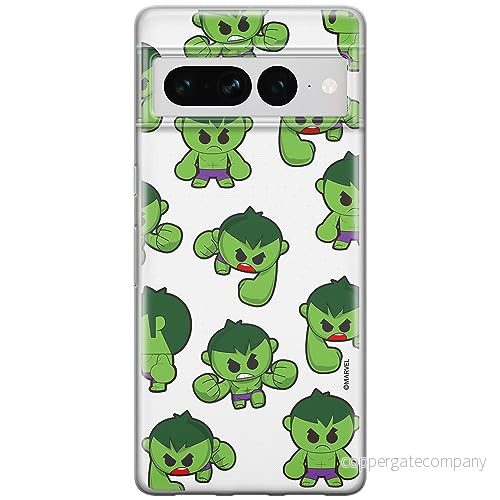ERT GROUP mobiltelefonfodral för Google PIXEL 7 PRO originalt och officiellt licensierat Marvel mönster Hulk 006 optimalt anpassad till formen på mobiltelefonen, fodral tillverkad av TPU plast 5905795169862