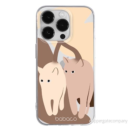 ERT GROUP mobiltelefonfodral för Apple Iphone 14 PRO MAX originalt och officiellt licensierat Babaco mönster Cats 002 optimalt anpassad till formen på mobiltelefonen, gedeeltelijk transparant 5905131939012