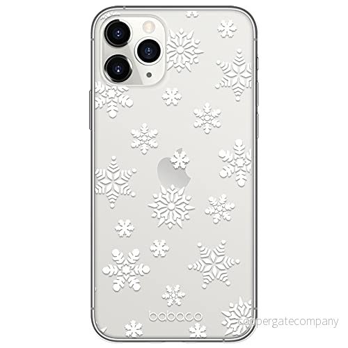 ERT GROUP mobiltelefonfodral för Apple Iphone 11 PRO MAX originalt och officiellt licensierat Babaco mönster Winter 001 Vit optimalt anpassad till formen på mobiltelefonen, gedeeltelijk transparant 5903932045222