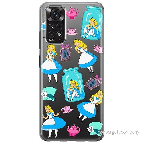 ERT GROUP mobiltelefonfodral för Xiaomi REDMI NOTE 11 4G/ 11S 4G originalt och officiellt licensierat Disney mönster Alice 011 anpassad till formen på mobiltelefonen, gedeeltelijk transparant 5905131797001