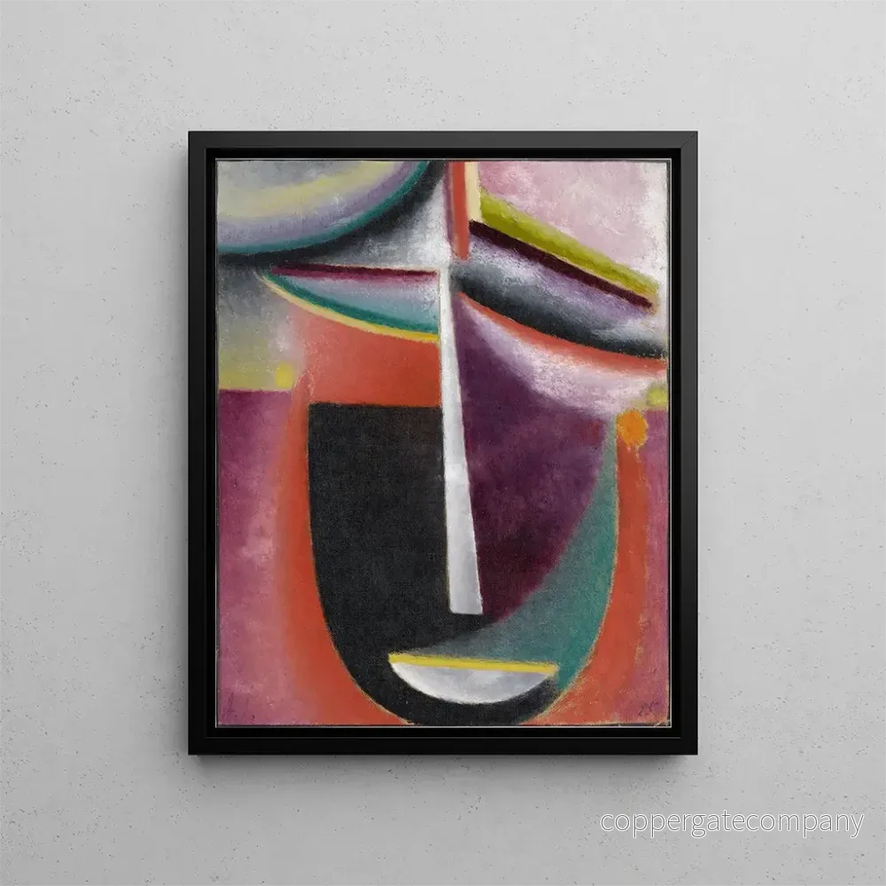 Målning Tête abstraite Mysterium - Alexej von Jawlensky | Konsttryck