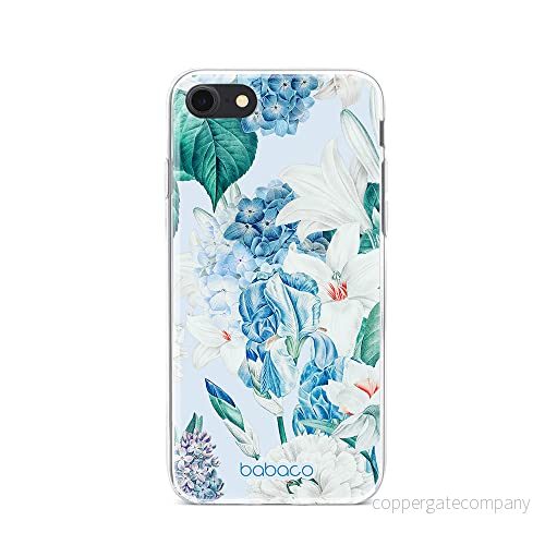 ERT GROUP mobiltelefonfodral för Iphone 7/8/ SE 2/ 3 originalt och officiellt licensierat Babaco mönster Flowers 026 optimalt anpassad till formen på mobiltelefonen, fodral tillverkad av TPU plast 5905131259356