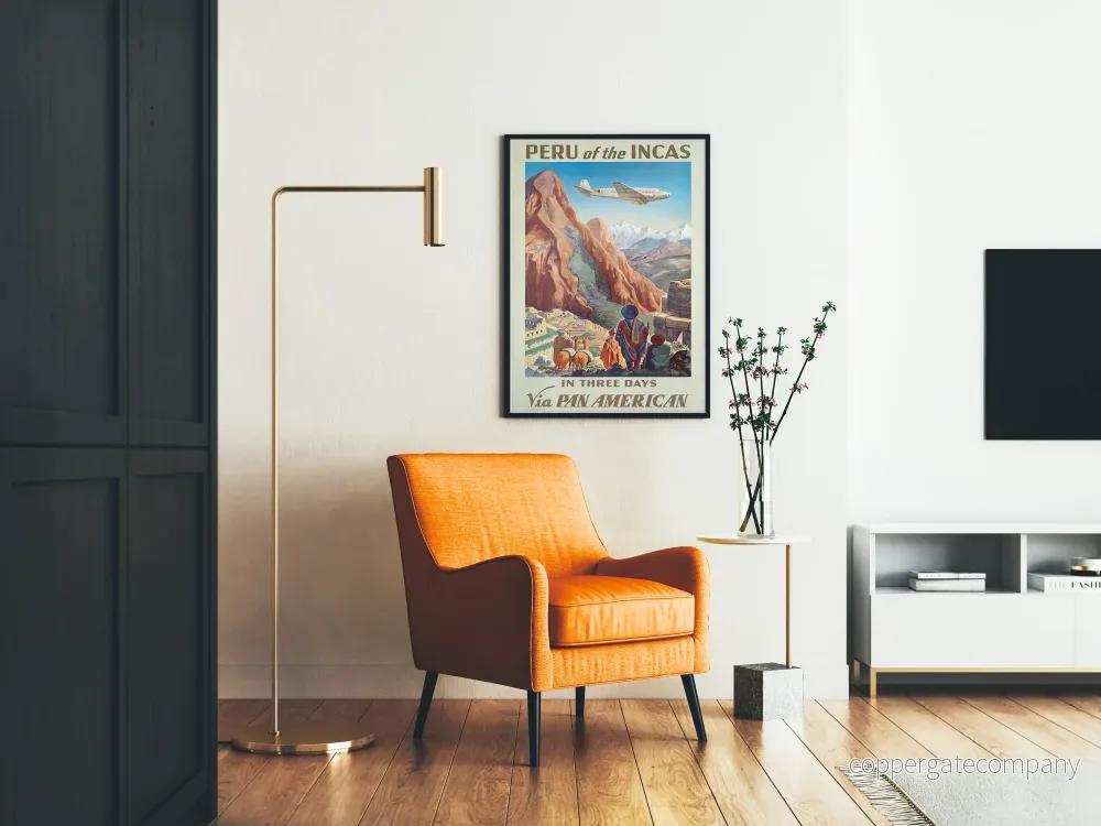 Vintageposter Peru av Inkaerna - Resa med Pan American - Bild 2