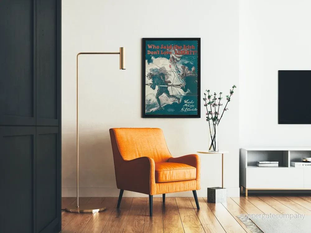 Vintageposter Who Said the Irish Don’t Love Liberty - Historisk Väggdekoration - Bild 2