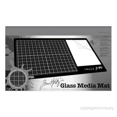 Tim Holtz Glas mediaunderlägg, svart 5060099869143