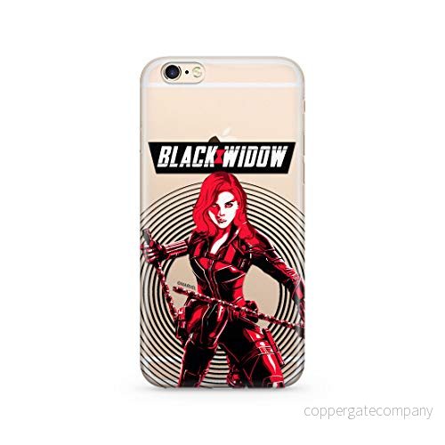 ERT GROUP mobiltelefonfodral för Apple Iphone 6 PLUS originalt och officiellt licensierat Marvel mönster Black Widow 008 Vit optimalt anpassad till formen på mobiltelefonen, gedeeltelijk transparant 5903537661988