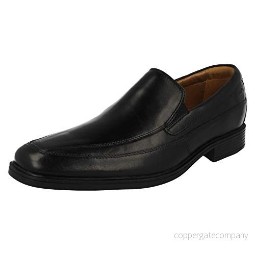 Clarks Tilden Free Slip On Loafer för män, Svart läder, 39.5 EU 889304335540