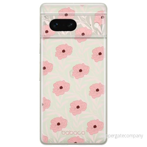 ERT GROUP mobiltelefonfodral för Google PIXEL 7 originalt och officiellt licensierat Babaco mönster Flowers 017 optimalt anpassad till formen på mobiltelefonen, gedeeltelijk transparant 5905795146153