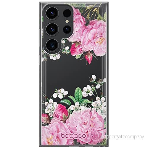 ERT GROUP mobiltelefonfodral för Samsung S23 ULTRA originalt och officiellt licensierat Babaco mönster Flowers 046 optimalt anpassad till formen på mobiltelefonen, gedeeltelijk transparant 5905511472450
